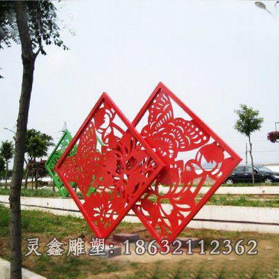 不锈钢剪纸雕塑 (16)