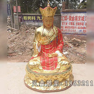 玻璃钢唐僧景观雕塑