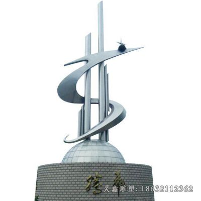 不锈钢标志景观雕塑 (6)