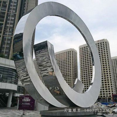 不锈钢城市景观雕塑 (114)