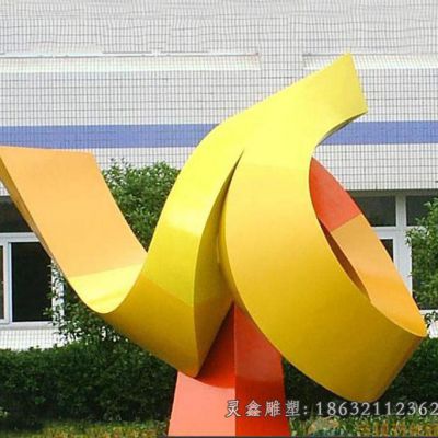不锈钢城市彩绘雕塑 (41)