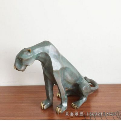 豹子铜雕 (4)