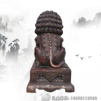 城市吉祥狮子动物铜雕