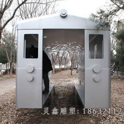 不锈钢车雕塑 (7)