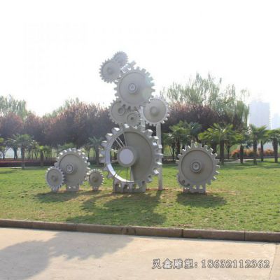 不锈钢齿轮景观雕塑 (2)[1]