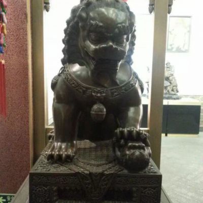 北京狮铜雕，铸铜狮子雕塑 (1)