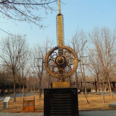 不锈钢齿轮城市雕塑  (1)