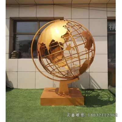 不锈钢地球仪雕塑 (96)