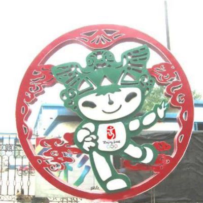 城市不锈钢福娃雕塑