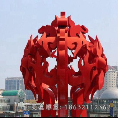 城市不锈钢公园雕塑