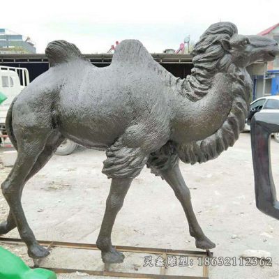 户外大型骆驼铜雕