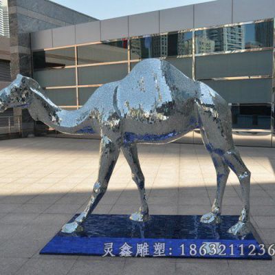 城市不锈钢骆驼雕塑