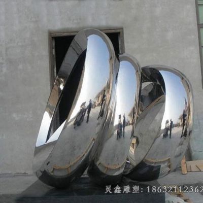 户外不锈钢圆环雕塑