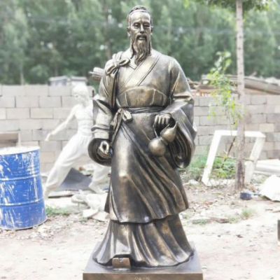 古代医学家华佗人物铜雕