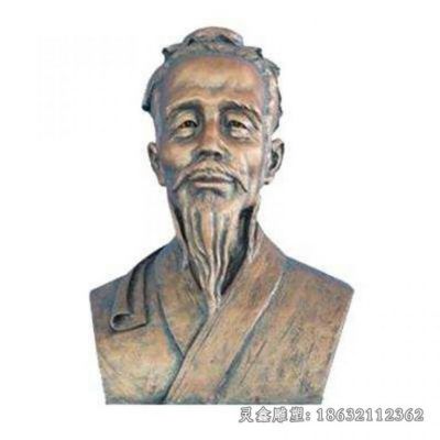 东汉末年医学家华佗胸像铜雕