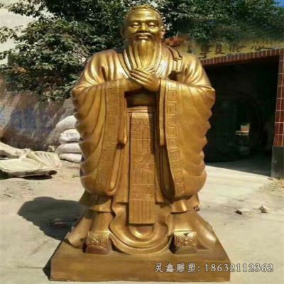 春秋时期政治家孔子人物铜雕