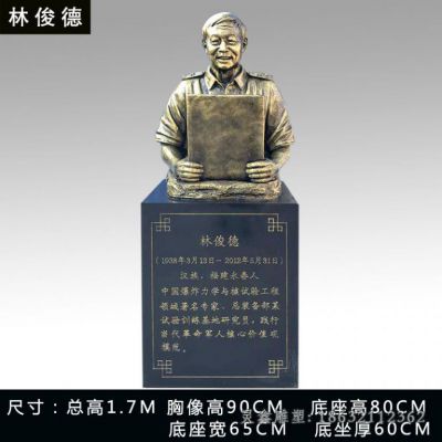 英雄林俊德人物铜雕