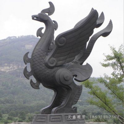 广场神兽凤凰动物铜雕