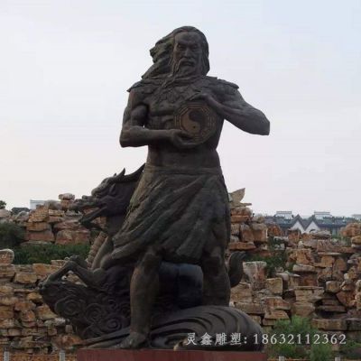 人文先始伏羲人物铜雕