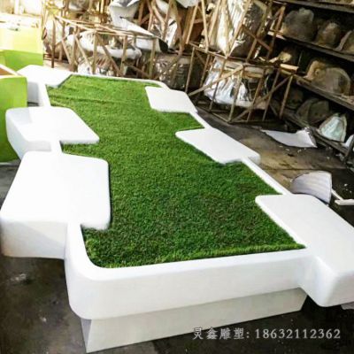 公园不锈钢花盆雕塑