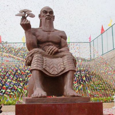 户外人文先始伏羲人物铜雕