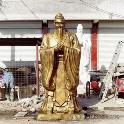 春秋时期思想家孔子人物铜雕