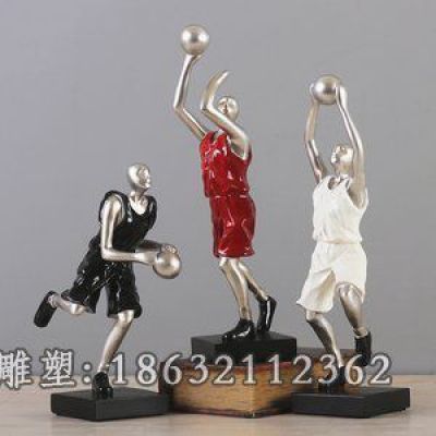 户外不锈钢打篮球人物雕塑