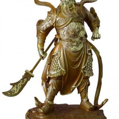 东汉名将关公人物铜雕