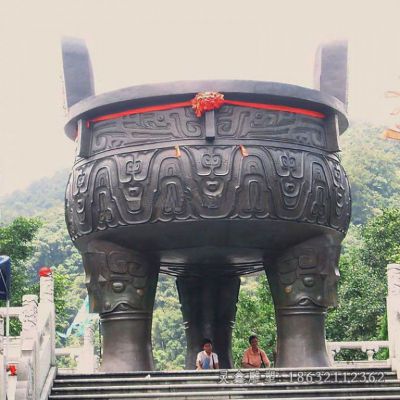 户外圆形铜鼎景观铜雕