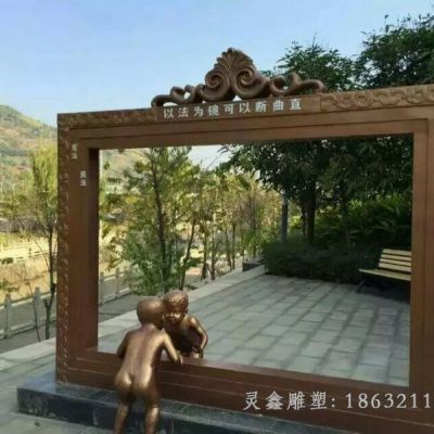 户外法治景观铜雕