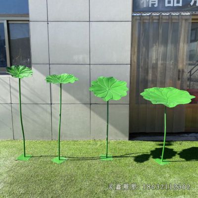 户外不锈钢荷花雕塑
