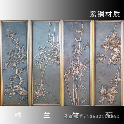 街边浮雕壁画景观铜雕