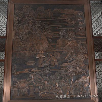 街头浮雕壁画景观铜雕