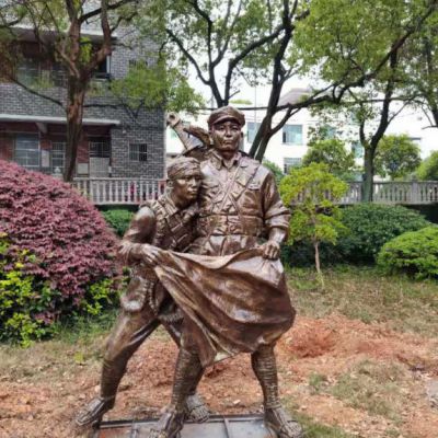 红军长征人物铜雕