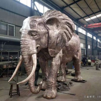 动物大象景观铜雕