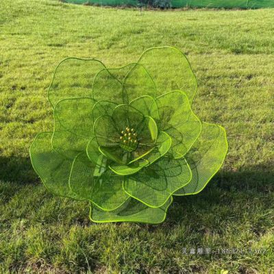 花朵不锈钢景观雕塑