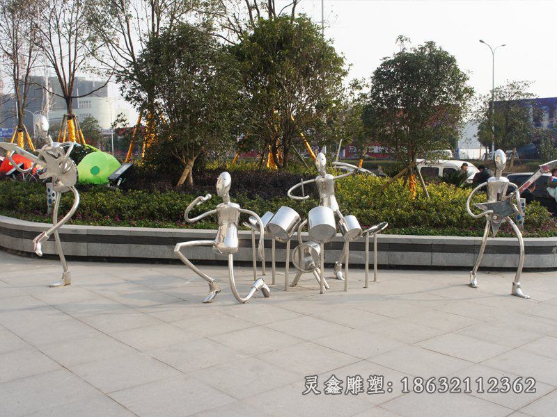 不锈钢城市乐器景观雕塑