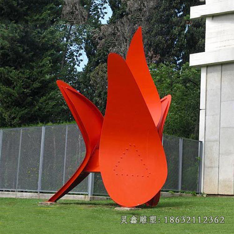 不锈钢广场花瓣抽象雕塑