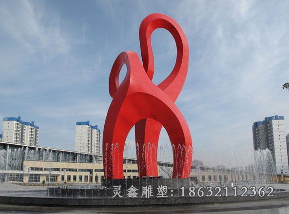 不锈钢抽象景观雕塑