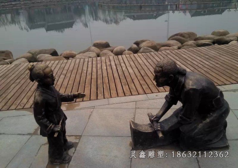 成语李白人物雕塑