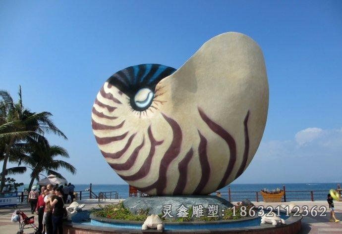 城市不锈钢海螺雕塑