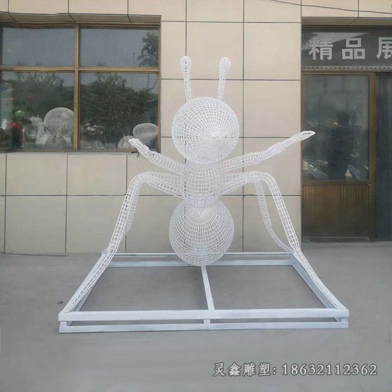 城市不锈钢蚂蚁动物雕塑