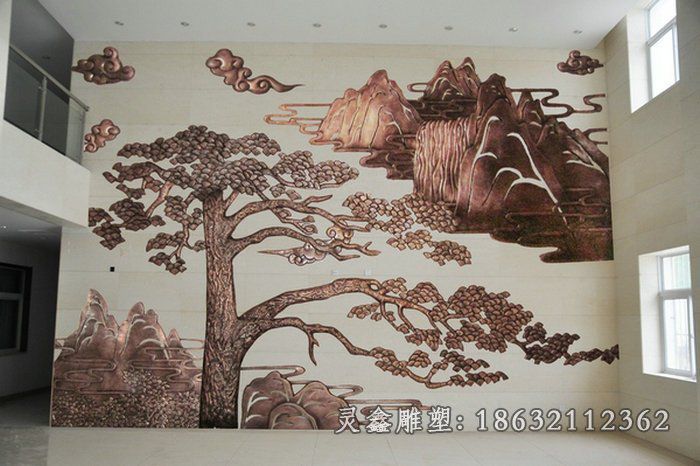 街边浮雕壁画景观铜雕