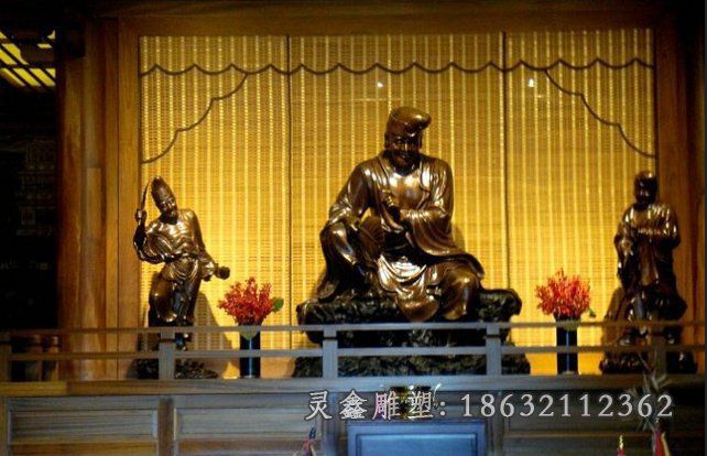 室内济公人物铜雕
