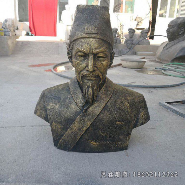 名医李时珍头像人物铜雕